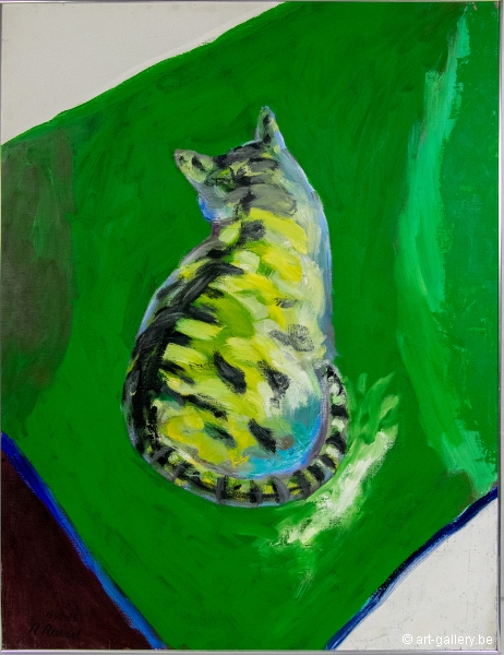 RAVEEL Roger - Cat on green